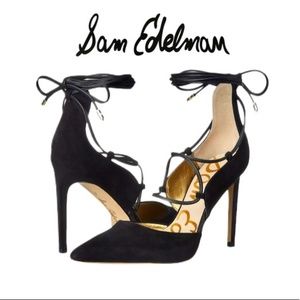 Sam Edelman Dayna Ankle Lace Up High Heels